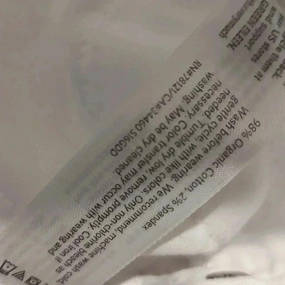 Eileen Fisher GARMENT DYED ORGANIC COTTON STRETCH DENIM PANT - Picture 5 of 5